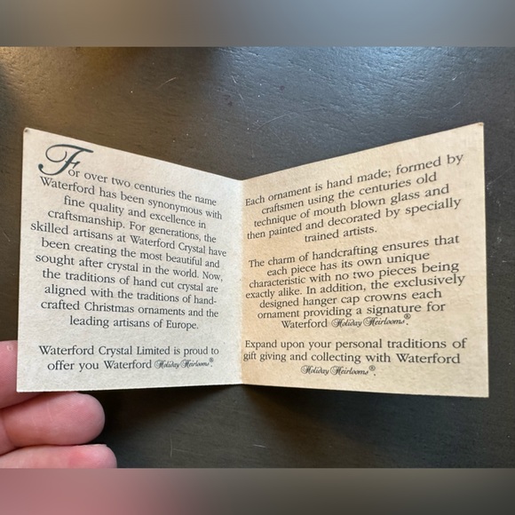 Waterford Crystal Holiday Heirlooms Christmas Ornament “Santa 2nd Edition" - Picture 12 of 15